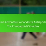 Come Affrontare la Condotta Antisportiva Tra Compagni di Squadra