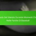 Il Ruolo Del Silenzio Durante Momenti Chiave Nelle Partite Di Baseball