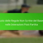 Il Ruolo delle Regole Non Scritte del Baseball nelle Interazioni Post-Partita
