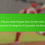 Il Ruolo delle Regole Non Scritte nelle Discussioni Strategiche di Squadra nel Baseball