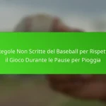 Le Regole Non Scritte del Baseball per Rispettare il Gioco Durante le Pause per Pioggia