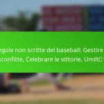 Regole non scritte del baseball: Gestire le sconfitte, Celebrare le vittorie, Umiltà