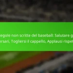 Regole non scritte del baseball: Salutare gli avversari, Togliersi il cappello, Applausi rispettosi