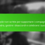 Regole non scritte per supportare i compagni di squadra, gestire i disaccordi e celebrare i successi