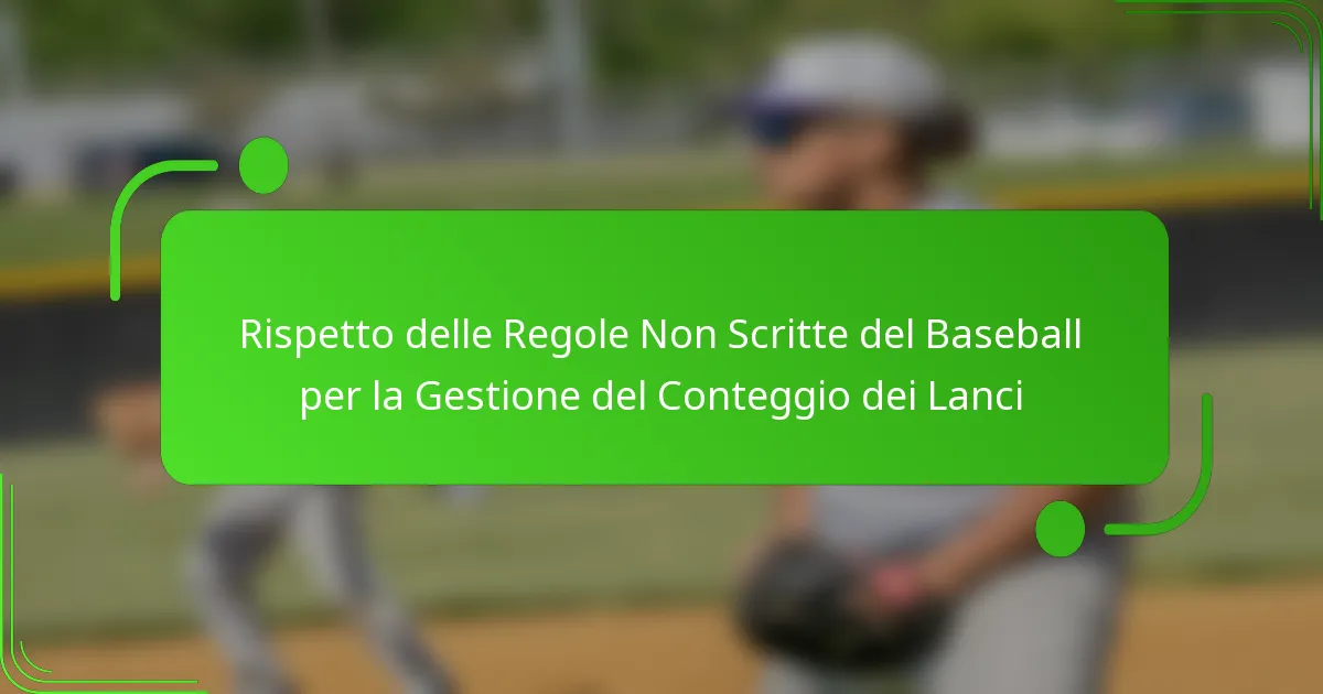 Rispetto delle Regole Non Scritte del Baseball per la Gestione del Conteggio dei Lanci