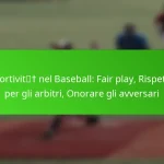Sportività nel Baseball: Fair play, Rispetto per gli arbitri, Onorare gli avversari